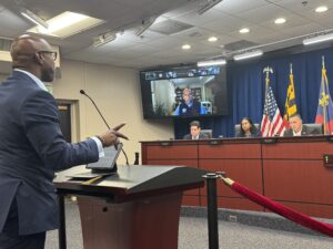 Speaking to a City Council